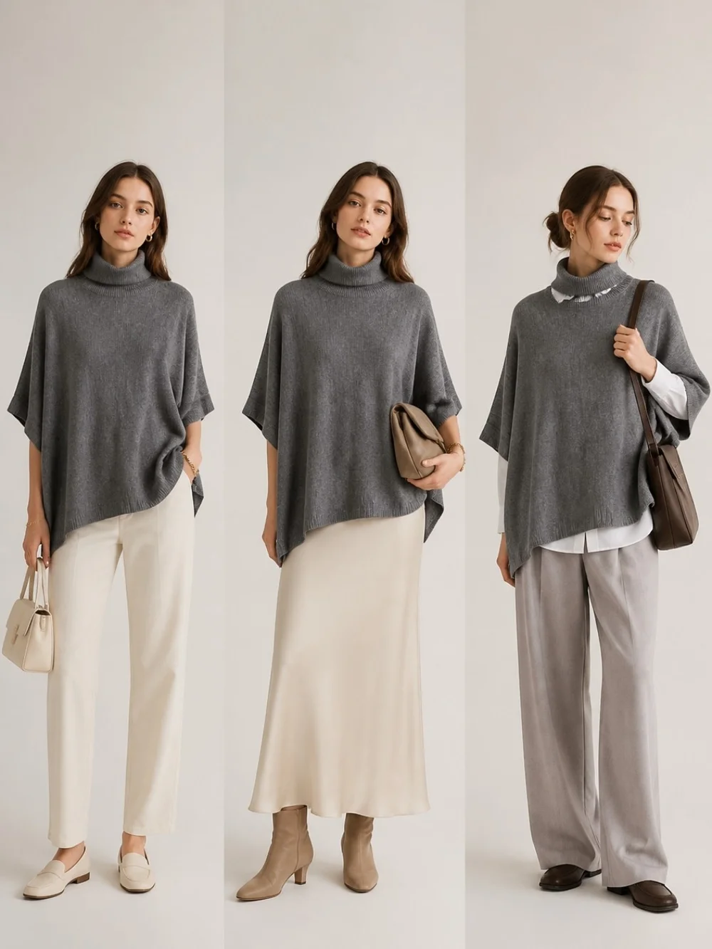 Ann Taylor Wool Turtle Neck Poncho size xs/s